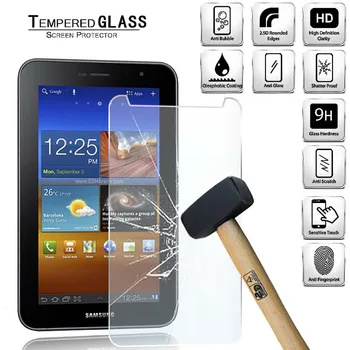 Tabletę Grūdintas Stiklas Screen Protector Cover for Samsung Galaxy Tab 7.0 Plus P6200/P6210 Anti-Scratch Sprogimų Ekranas