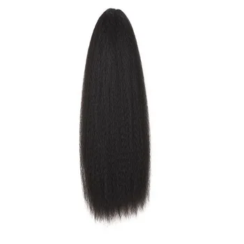 SVAJONĖ.LEDO PLAUKAI 55cm Banguoti, Ilgi plaukai surišti į uodegą Sintetinių Hairpiece Wrap apie Įrašą Plaukų priauginimas Ombre Rudas Ponis Uodega Šviesūs Plaukų Fack