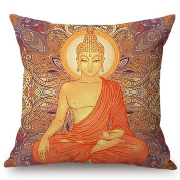 Mandala Modelis Buda, Viešpats Budistų Meditacijos Sofa Mesti Pagalvės Užvalkalą Nepalas Tibeto Tailandas Budizmo Kultūros Pagalvėlė Padengti
