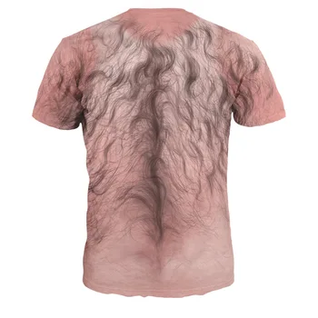 2020 naujas atspausdintas T-shirt krūtinės plaukų 3d T-shirt vasaros mados trumparankoviai marškinėliai viršuje vyrų/moterų trumparankoviai viršų