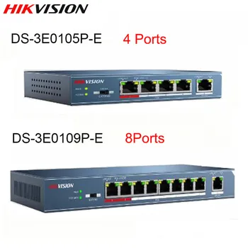 Hikvision DS-3E0105P-E DS-3E0109P-E 4 uostai ir 8 prievadai 100Mbps Nevaldomas PoE Switch DS-3E0105P-E DS-3E0109P-E