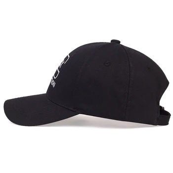 Naujas prekės ženklas pleistras išsiuvinėti beisbolas bžūp mados juoda laukinių hip-hop tėtis skrybėlę reguliuojama medvilnės atsitiktinis kepurės pavasario vasaros saulės skrybėlės