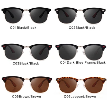 Dizaineris akiniai nuo saulės Vyrams 2020 m. aukštos kokybės Kniedės Pusė Kadro Moterų atspalvių Poliarizuoti akiniai nuo saulės vyrų vairavimo akinius Gafas De Sol