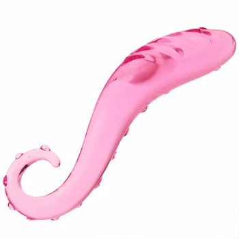 Stiklo Dildo Butt Plug Hipokampo Analinis Čiuptuvas Tekstūra Sekso Žaislai Vagina Gspot Suaugusiųjų Produktas Moterims, prostatos jaudinantis Ranka