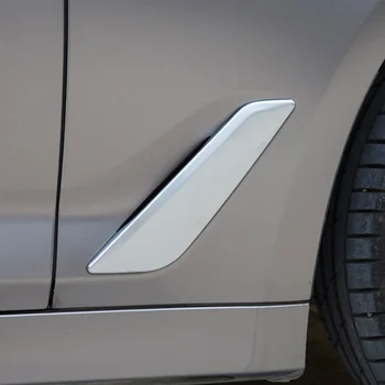 BMW 5 serijos G30 G31 2017-2020 nerūdijančio plieno sidabro lipdukas išorinė apdaila sparno šoninės oro angos apdaila auto dalys