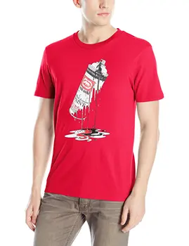 Ecko UNLTD Vyrų Tag-A-Lot trumpomis Rankovėmis Atspausdintas T-Shirt, Raudona, 2X-Didelis