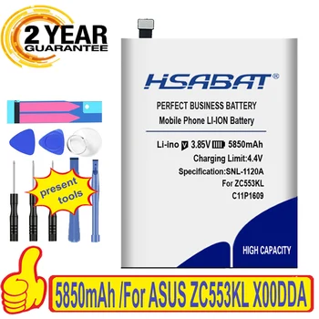 HSABAT Top Brand Naujas 5850mAh Baterija ASUS Zenfone 3 C11P1609 max 5.5