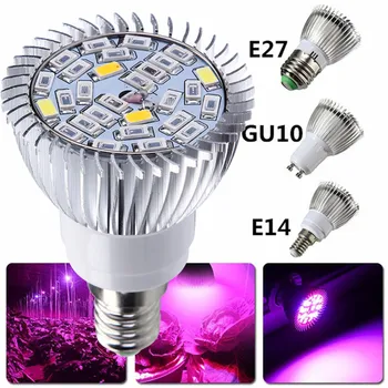 50pcs Visą Spektrą E14 LED Grow Light Lempa 28 SMD Led Grow Lempa už Hydroponics Gėlės, Augalai, Daržovės Auga Lauke