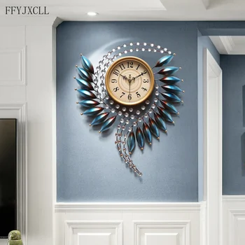 Europos lengvosios prabangos meno kambarį namuose mados asmenybės kūrybos modernus minimalistinio išjungti sieninis laikrodis sienų dekoras namų dekoro