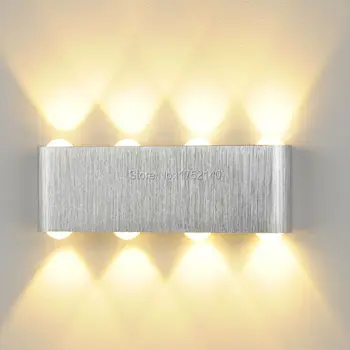 Šlifuoto sidabro Italija Sienos Sconce. LED Sieninis veidrodis Lempos šviesos fono šviesos salė/praėjimų/hotel/mall apšvietimo projektavimas