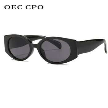 OEC CPO Derliaus Cat eye Akiniai nuo saulės Moterims, Naujos Mados Prekės ženklo Dizaineris Ovalo formos Objektyvo Retro Akiniai Moterų Gradiento Spalvos Oculos UV400