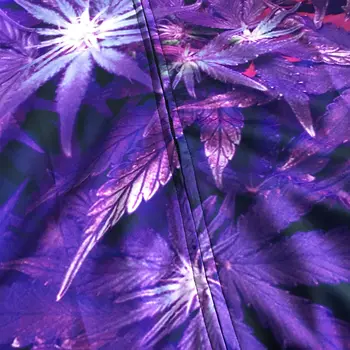 3D Violetinė Patalynė Piktžolių Lapai Spausdinami Palaidinukė Vyrų Hoodie Grafika Liemenės Rudenį, Žiemą Atsitiktinis Viršūnes Užtrauktuką Gobtuvu, Paltai