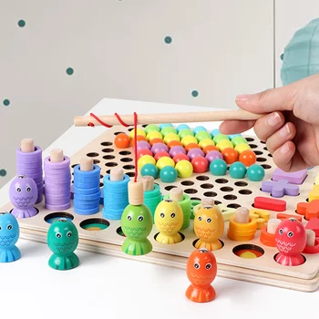 Vaikams Žaislai Montessori Medinis Žaislas Rankas Smegenų Mokymo Įrašą Karoliukai Įspūdį Valdybos Matematikos Žaidimas Kūdikių Ankstyvojo Švietimo Žaislai Vaikams