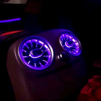 Galinės Oro Kondicionavimo sistema Turbina Lizdo Žibintas, Skirtas Mercedes Benz W213 E Klasės 64 Spalvų Automobilio Galinės Ventiliacijos Angoje Aplinkos Šviesos LED Lempos