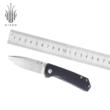 Kizer lankstymo mini peilis Energingai V3403N1 edc kišenėje peilis juodas G10 rankena peilis sukurtas Kim Ning