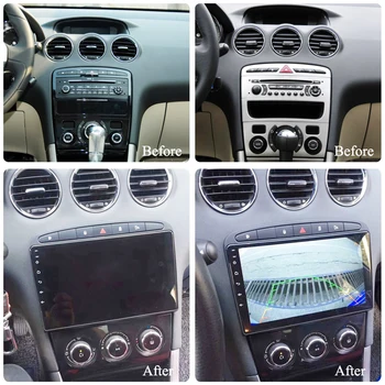Už Peugeot 308 308SW 408 RCZ 2010-2016 Galvos Vienetas Stereo GPS Navigacijos 9