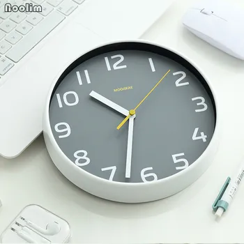 NOOLIM Minimalistinio Kambarį Laikrodis Europos Kūrybos Lentelė Sienos Kabo Laikrodis Miegamasis Švytuoklės Išjungimo Laikrodis, Darbalaukio Apdaila