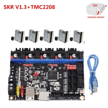 SKR V1.3 valdymo plokštė 32 bitų CPU 3d spausdintuvas atnaujinti pagrindinę plokštę skr 1.3 už Ender 3 CR10 UART TMC2209 TMC2208 TMC2130 SPI