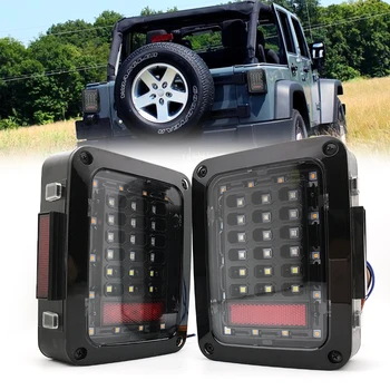 2X Led užpakalinis žibintas automobilių JK Stabdžių Žibintas Atbulinės Šviesos Signalas, Šviesos, Jeep Europos ir JAV versija 2007~wrangler LED užpakalinis žibintas.