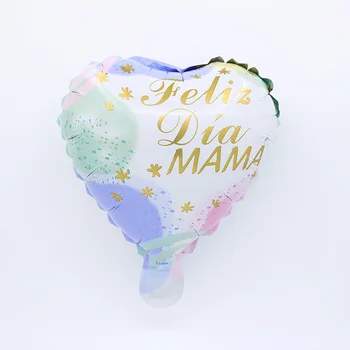 50Pcs/Set 10Inch ispanijos Laimingas Motinos Diena Folija Balionai Feliz Dia Mama Helio Globos Dekoracijos Dovana Prekes