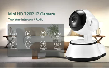 Sgooway 720P IP Kamera, Wi-fi, Belaidžių, Stebėjimo Kamera, WiFi Saugumo stebėjimo kamerų Tinklo Kūdikio stebėjimo Dvi Būdas, Ryšio IR signalizacijos