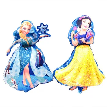 5vnt/daug Didelis Animacinių filmų Princesė Cinderlla Belle folija balionai snieguolė Veiksmų Skaičius, Žaislai, dovanos Šalis apdaila