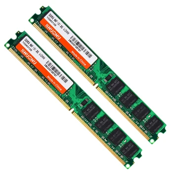 SHUOHU RAM DDR2 2 GB 4 GB 800 MHZ 667MHZ RAM 4GB=2vnt*2G 1.8 V 240pin PC2-6400U 5300U CL5 intel desktop memory RAM SO-DIMM