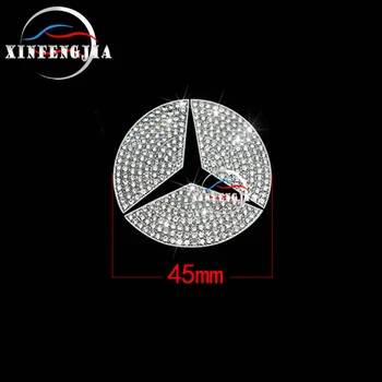 Mercedes-Benz CLA GLA A B C E ML, GL GLK Klasės Kristalų Stiliaus Vairas LOGO Dangtelio Apdaila