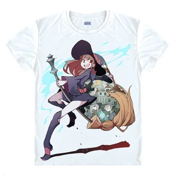 Little Witch Academia Atspausdintas T-shirt Kagari Atsuko Rotte Yanson Anime Cosplay Tshirts Viršūnes Kvėpavimo Mens Marškinėlius Tees