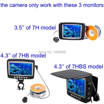 WILL Originalus HD 1000 TVL 6H Povandeninis Ledo Žvejybos Kamera Vaizdo Žuvų Ieškiklis
