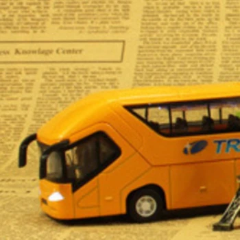 Aukštos Modeliavimas Lydinio Autobusų Masto Lydinio Traukti Atgal Žaislinius Automobilius,Atvirų Durų Autobusų Modelis