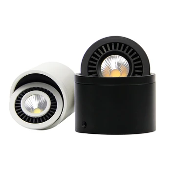DVOLADOR Pritemdomi paviršinės Montuotės COB LED Downlight 360 Laipsnių Besisukantis LED Spot Lemputė 15W/9W/7W/5W Lubų Lempa su LED Driver