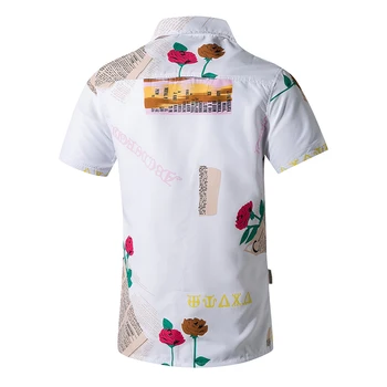 Naujas Mados vyriški Paplūdimio Marškinėliai Quick Dry Havajai Atostogų Atsitiktinis Valdybos Šortai Spausdinti Gėlių Laisvi Marškinėliai Vyrų Rinkiniai Plius Dydis
