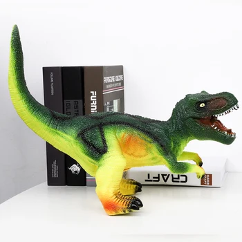63CM Dinozaurų Modelis didelio Dydžio Plastikinės Lėlės Tyrannosaurus Rex Velociraptor Juros periodo pasaulyje Dinozaurų Parkas Žaislai Vaikams