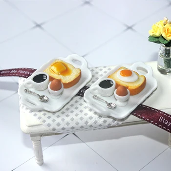 1pcs bjd Miniatiūriniai Lėlių Mini maisto Mėsainiai Kiaušinių Pusryčiai užkandis obitsu11 blyth bo11 1/6 Bjd Lėlės Priedai Žaislas