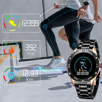 LIGE Smart Watch Vyrų Fitneso Seklys atsparus Vandeniui Sporto smartwatch Širdies ritmas, Kraujo Spaudimas Sveikatai Stebėti Reloj inteligente