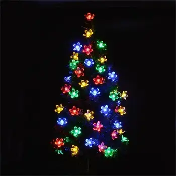 LED Saulės Styginių Šviesos 50Leds Gėlių Vandeniui String Fėja, Kalėdų Eglutė Šalis, Vestuvių, Naujųjų Metų Atostogų Apšvietimo Garliava