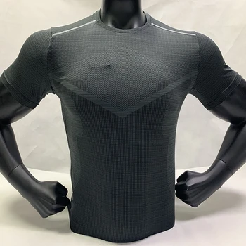 Marškinėliai Fitneso Vyrų 2019 Veikia Sporto Treniruotės Jersey Quick Dry 3D Marškinėliai Vyrams Suspaudimo Trumpas Rankovės Mokymo Kultūrizmo Tee