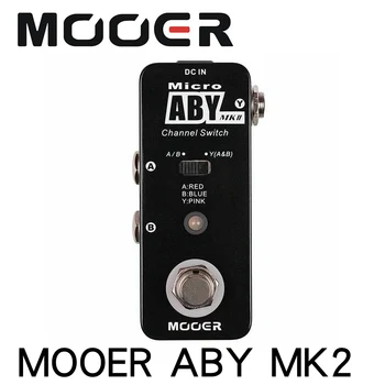 MOOER Micro-tipo Aby Mk2 Gitaros Efektu Pedalas Perjungti Kanalo Poveikį Su Tiesa Apeiti Visą Metaliniu korpusu Gitara Dalys