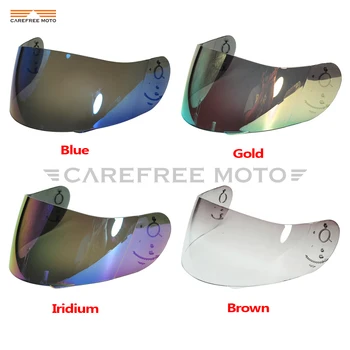 8 Spalvos Motociklo Full Face Šalmo Antveidis Shield Atveju, AGV GP-S4 Pro Airtech Slaptas Q3 Titec su Mėlyna/Aukso/Dūmų/Iridium