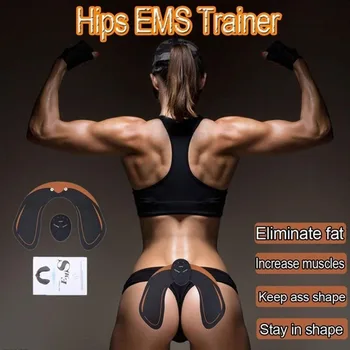 Raumenų Stimuliatorius EMS Massager Nustatymo HipTrainer Sėdmenų Formuojant Kėlimo Fitneso Exercis sporto Salė Sėdmenų Grožio Atvejui