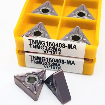 Tekinimo įrankis TNMG160404 MA VP15TF UE6020 aukštos kokybės metalo tekinimo karbido įterpti TNMG160408 CNC frezavimo staklių pjovimo TNMG
