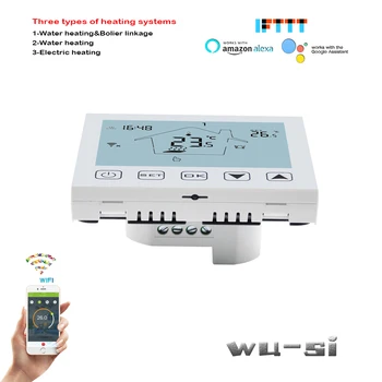 16A elektros šildymo WIFI termostatas, ir 