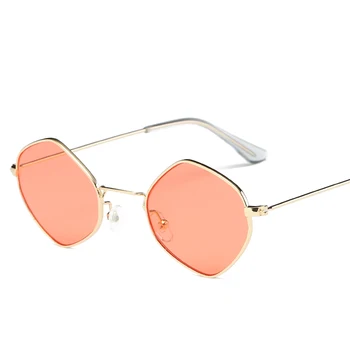Mados moterų metalinio rėmo akiniai nuo saulės Šviesos-spalvos paauglių lauko saulės akiniai merginos akiniai sukurti dizaineris
