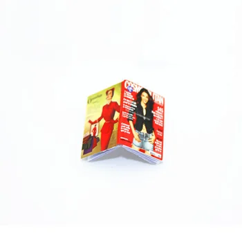 6Pcs 1/12 Miniatiūriniai Lėlių Priedai, Mini Žurnalas, Laikraštis Modeliavimas Knygos Modelio Žaislai Doll House Dekoro