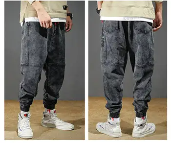 Vyrų kelnės kietas Krovinių Kelnės 2020 Naujas Mados streetwear Poilsiu Harajuku atsitiktinis, kietas Raišteliu Sweatpant Hip-Hop TrousersL