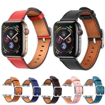 Juodas Odinis Dirželis, Apple Watch Band Serijos 3 2 1 Priedai Sporto Smartwatch Pakeitimo Apyrankė Nešiojami Apyrankę Diržas
