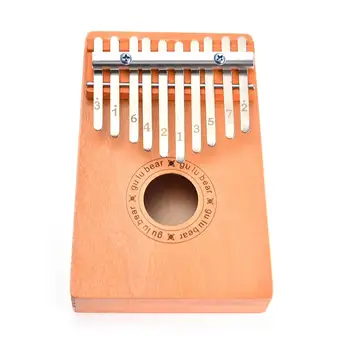 10 pagrindinių Kalimba nykščio fortepijonas aukštos kokybės mediena, raudonmedžio muzikos instrumentas portable piršto muzikos instrumentas, vaikų dovanų