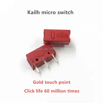 100vnt Kailh Red dot pelės mikro jungiklis žaidimas 