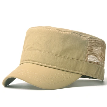 Didelio dydžio akies flat top kepurės suaugusiųjų vasarą lauke priežastinis armijos saulės skrybėlę vyrų didelis dydis poliesteris karinės bžūp 55-60cm 60-66cm
